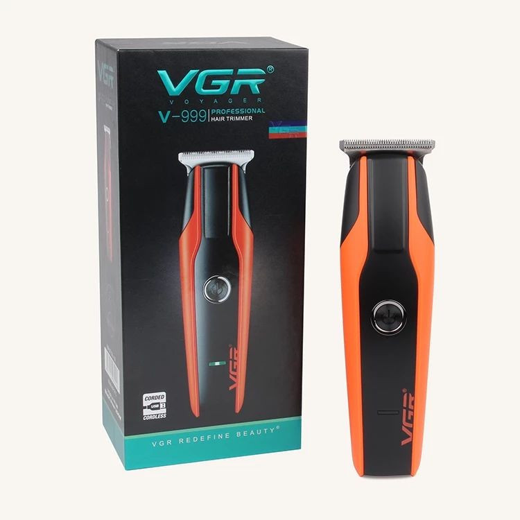 ماشین اصلاح موی سر و صورت وی جی آر مدل V-999 با تیغه استیل پیشرفته، اصلاح دقیق 0.01 میلی متر، استفاده خشک و مرطوب، با...