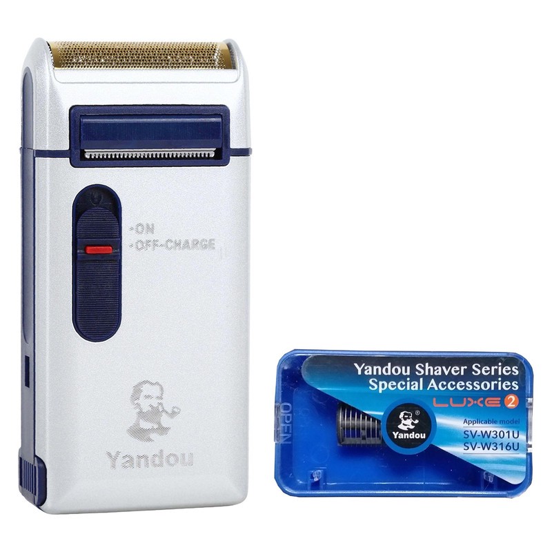 ماشین اصلاح موی صورت فویلی یاندو مدل Sv-W301U با باتری قابل شارژ 60 دقیقه ای، تیغه استیل ضد زنگ، طراحی ارگونومیک و تی...