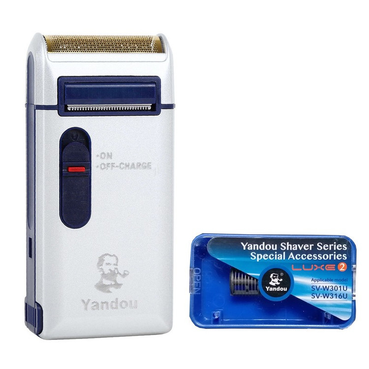 ماشین اصلاح موی صورت فویلی یاندو مدل Sv-W301U با باتری قابل شارژ 60 دقیقه ای، تیغه استیل ضد زنگ، طراحی ارگونومیک و تی...