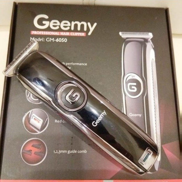 ماشین اصلاح موی سر و صورت جیمی مدل GM-6050 با تیغه استیل ضد زنگ، اصلاح برش مستقیم با دقت 0.1 میلی متر، قابلیت صفرزن، ...