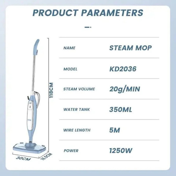 بخار شو 0.35 لیتری دی اس پی مدل KD2036