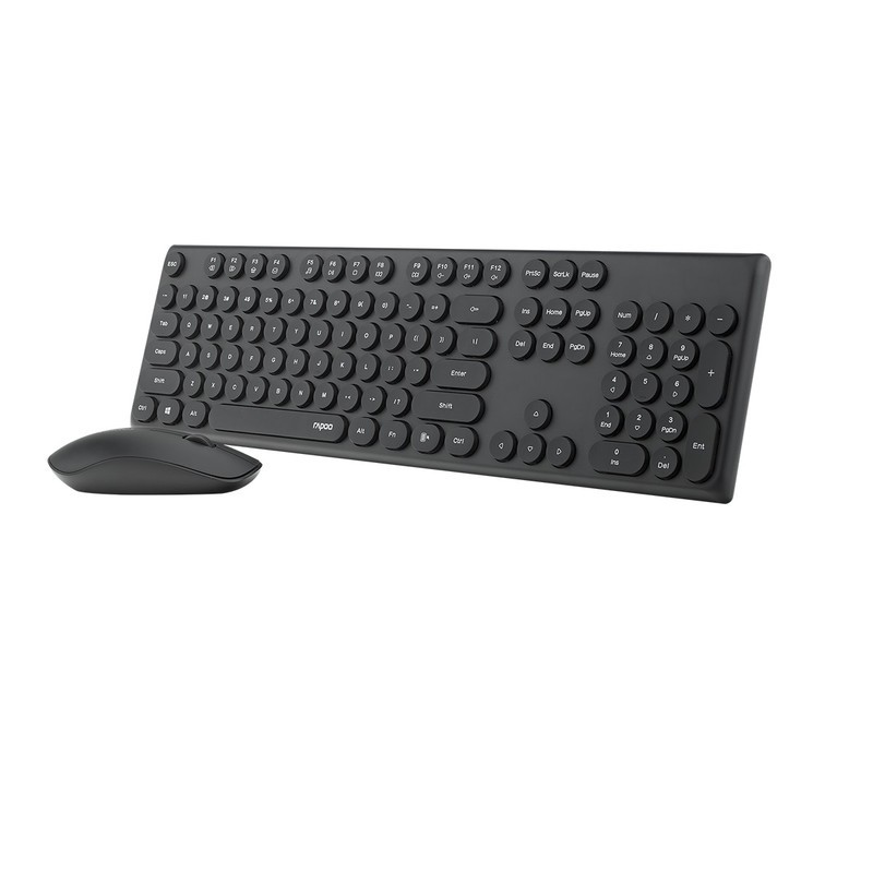 کیبورد و موس بی سیم رپو مدل X260، سوییچ ممبران، Full-Size