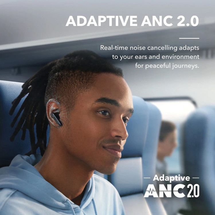 هدفون بلوتوثی انکر مدل Soundcore Liberty 4 NC با نویز کنسلینگ فعال (ANC)، درگاه شارژ USB Type-C، پشتیبانی از فرمان لم...
