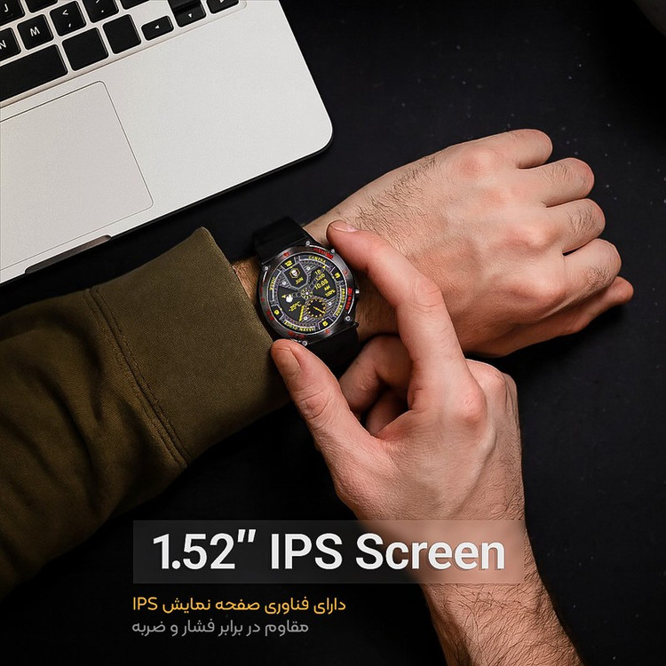 ساعت هوشمند 49 میلی متری لونکس مدل C 22 UItra بند سیلیکونی
