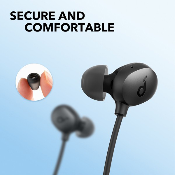 هدفون بلوتوثی گردنی انکر مدل A3213 U2i با نویز کنسلینگ میکروفون (ENC)، درگاه شارژ USB Type-C، دارای میکروفون با فناور...