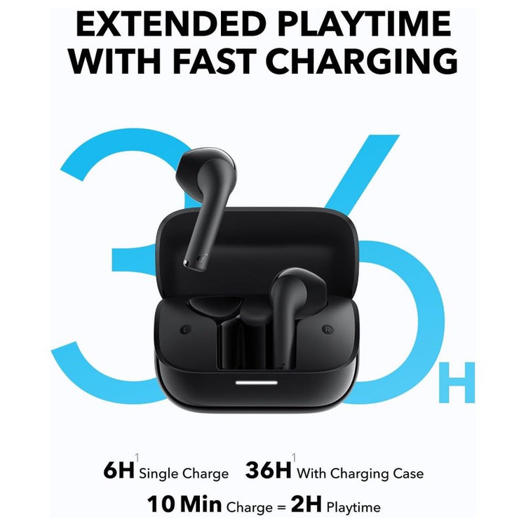 هدفون بلوتوثی انکر مدل Soundcore K20i با نویز کنسلینگ میکروفون (ENC)، درگاه شارژ USB Type-C، دارای کنترل لمسی، مقاوم ...