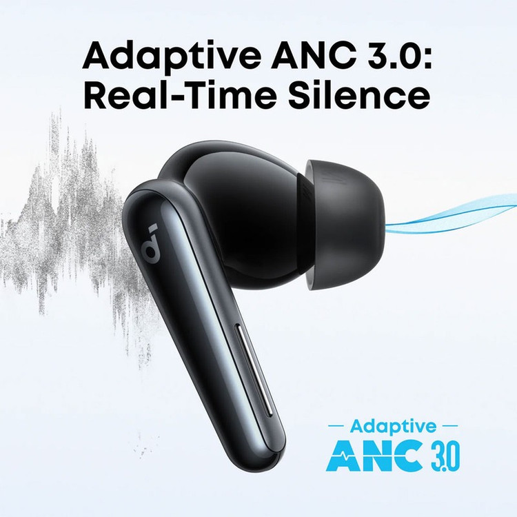 هدفون بلوتوثی انکر مدل Soundcore Liberty 5 با نویز کنسلینگ فعال (ANC)، درگاه شارژ USB Type-C، تا 30 ساعت زمان پخش موس...