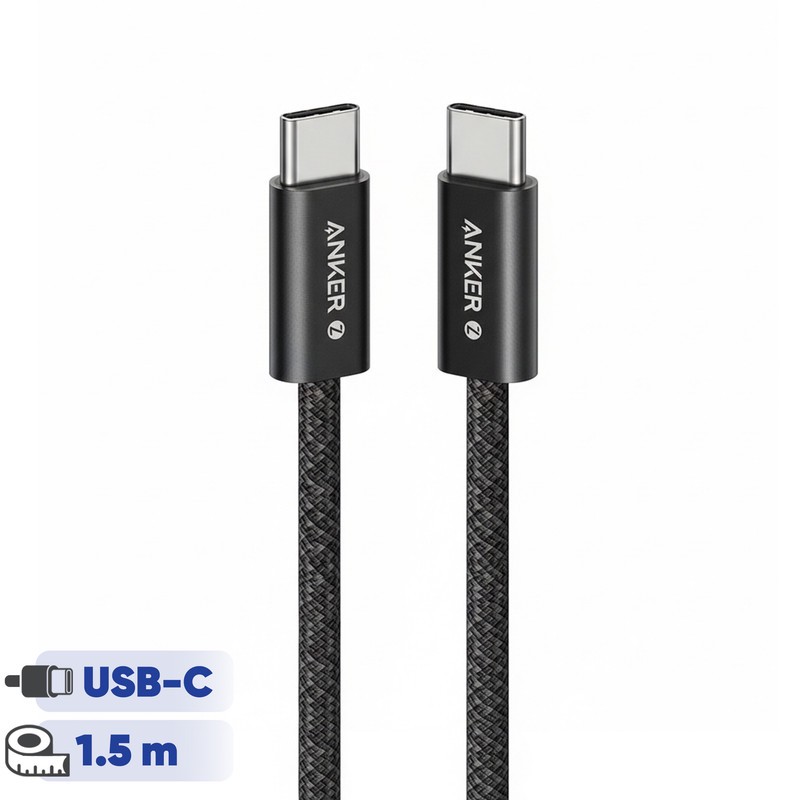 کابل تبدیل USB-C به USB-C انکر مدل Zolo A8060 طول 1.5 متر