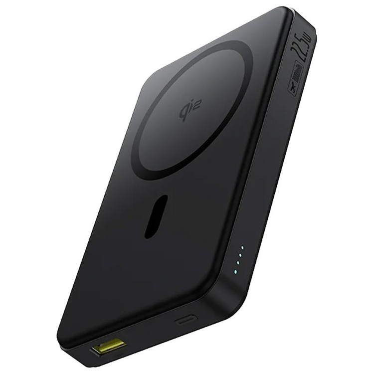 پاوربانک بی سیم 22.5 وات بیسوس مدل Airpow Qi2 Magnetic ظرفیت 10000 میلی آمپر ساعت