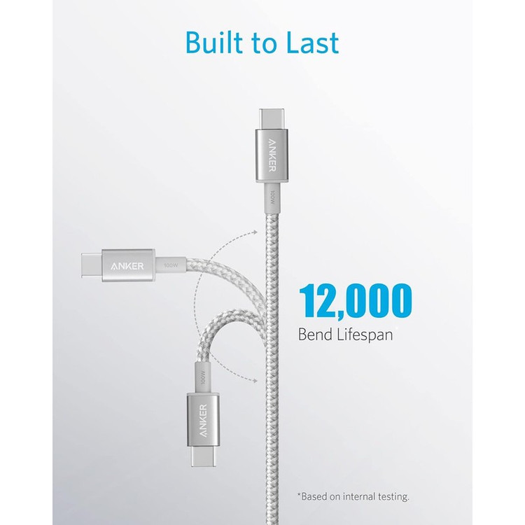 کابل تبدیل USB-C به USB-C انکر مدل A8757 طول 1.8 متر