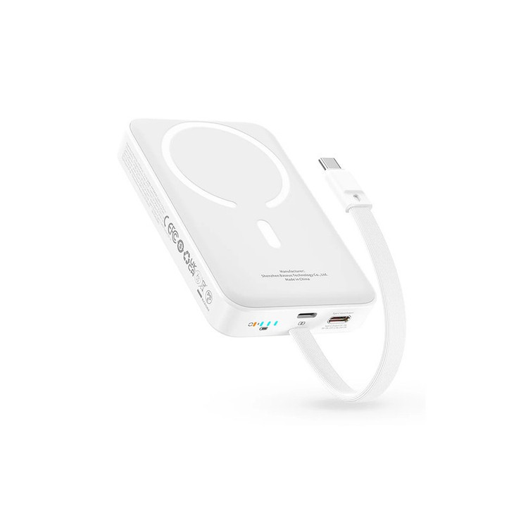 پاوربانک بیسوس مدل Magnetic Cable 30W با ظرفیت 10000 میلی آمپر ساعت
