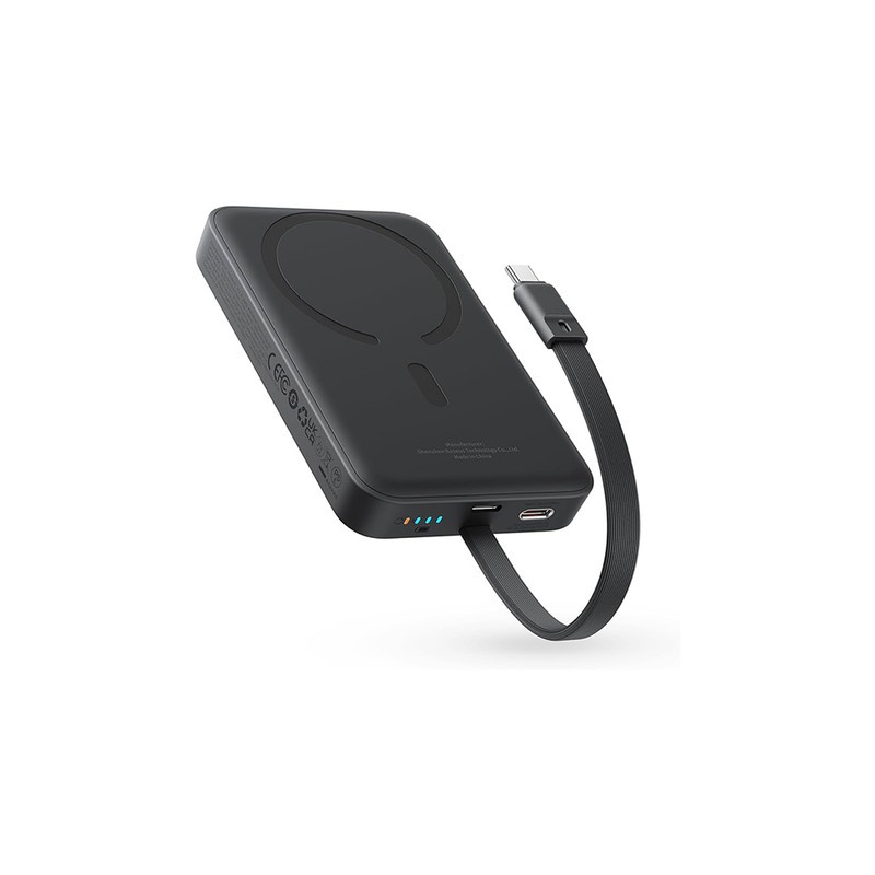 پاوربانک بیسوس مدل Magnetic Cable 30W با ظرفیت 10000 میلی آمپر ساعت