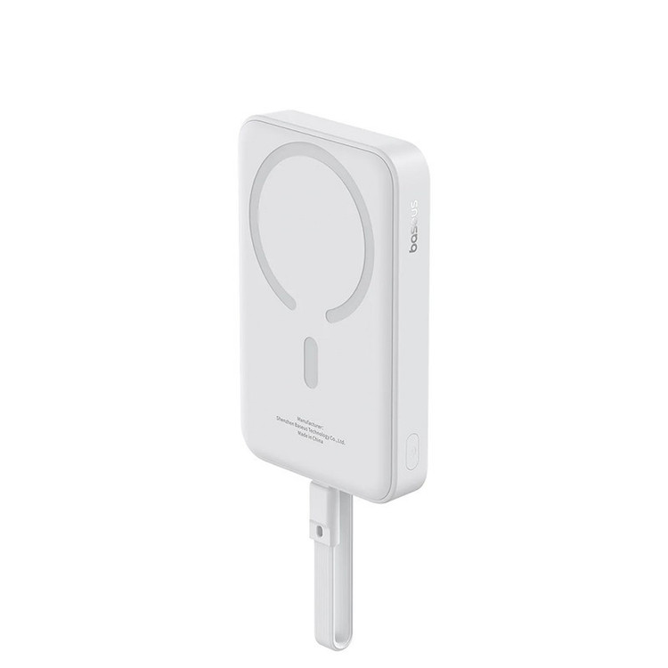 پاوربانک بیسوس مدل Magnetic Cable 30W با ظرفیت 10000 میلی آمپر ساعت