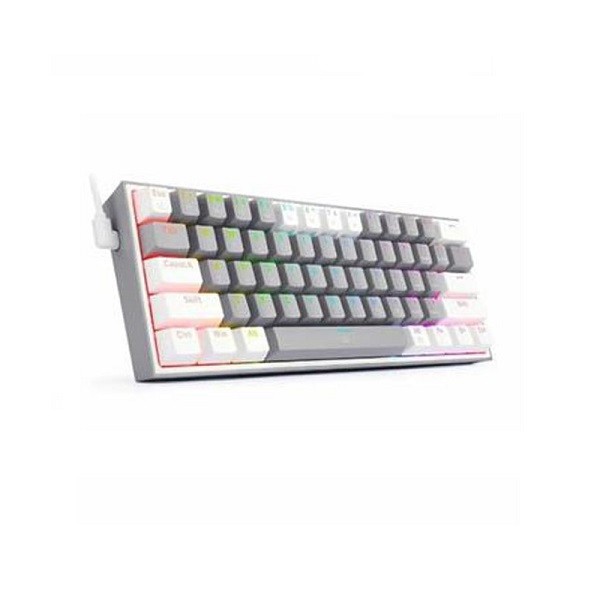 کیبورد مخصوص بازی ردراگون مدل FIZZ K617-GREY WHITE