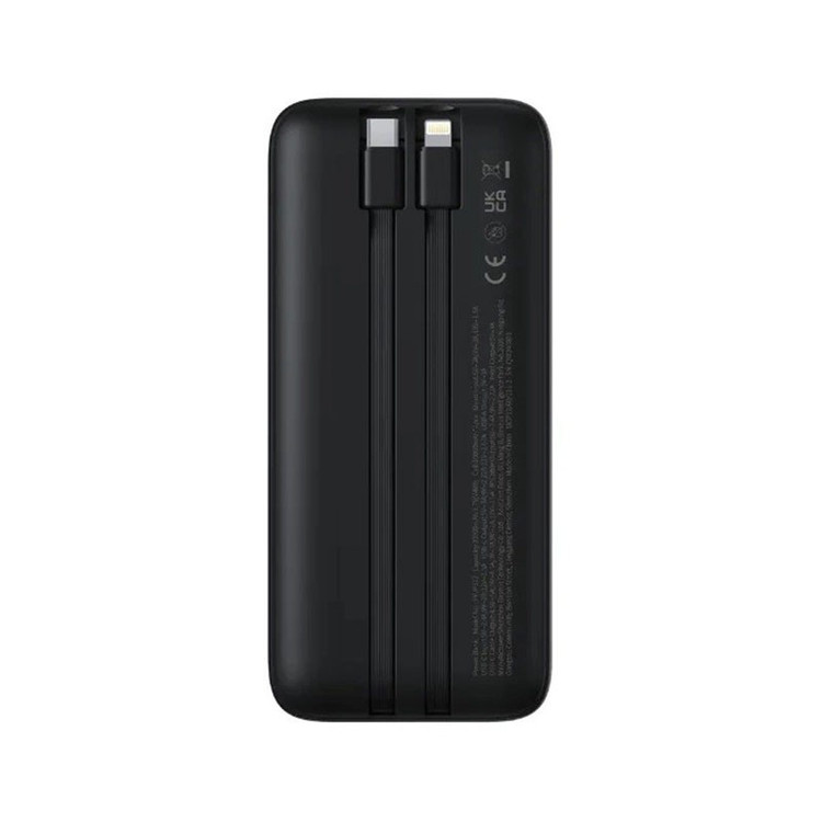 پاوربانک 22 وات بیسوس مدل LIPOW Dual ظرفیت 20000 میلی آمپرساعت به همراه کابل USB-C و لایتنینگ