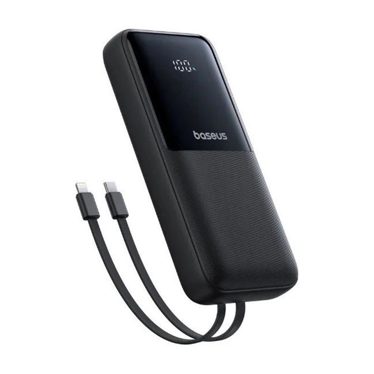 پاوربانک 22 وات بیسوس مدل LIPOW Dual ظرفیت 20000 میلی آمپرساعت به همراه کابل USB-C و لایتنینگ
