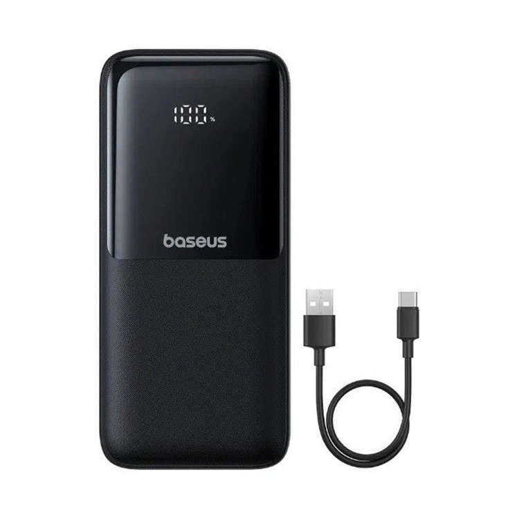 پاوربانک 22 وات بیسوس مدل LIPOW Dual ظرفیت 20000 میلی آمپرساعت به همراه کابل USB-C و لایتنینگ