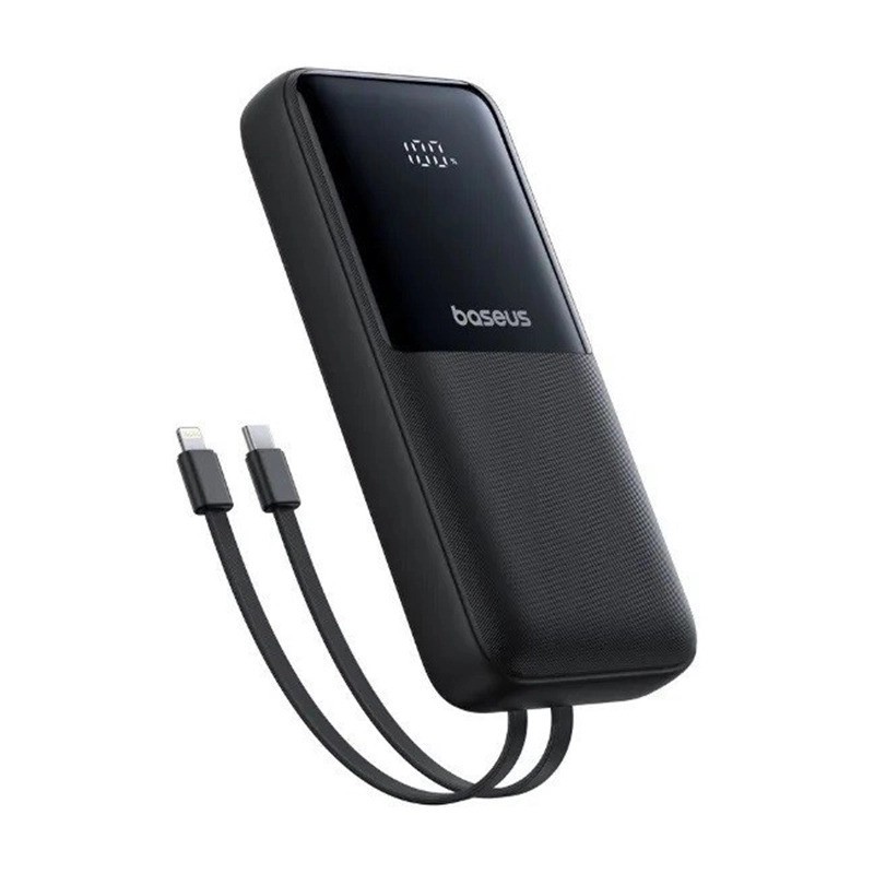 پاوربانک 22.5 وات بیسوس مدل LIPOW PPJP312 ظرفیت 20000 میلی آمپر ساعت به همراه کابل usb-c و لایتنینگ