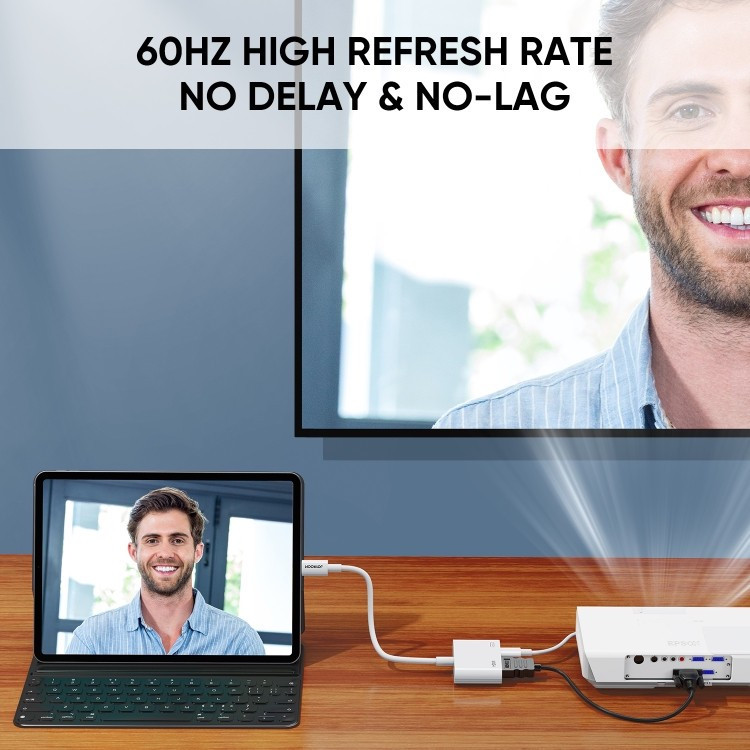 مبدل لایتنینگ به لایتنینگ HDMI جوی روم مدل S-H141