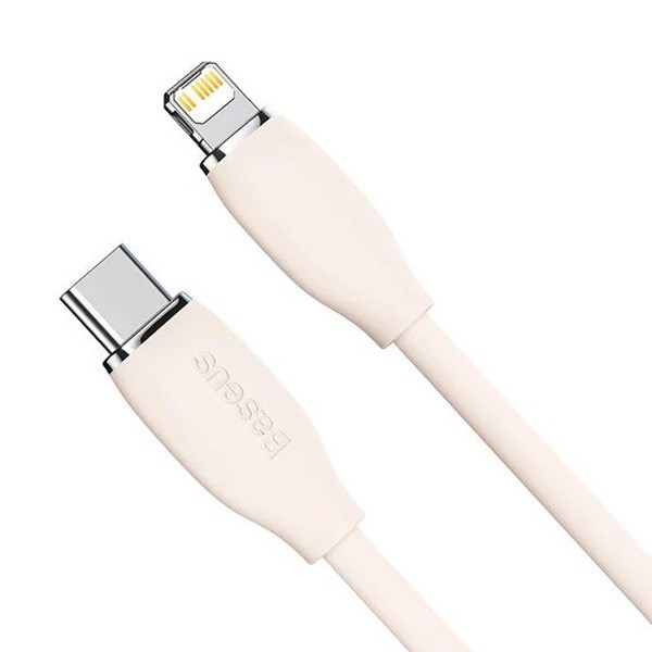کابل تبدیل لایتنینگ به USB-C باسئوس مدل Jelly Liquid Silica Gel طول 2 متر
