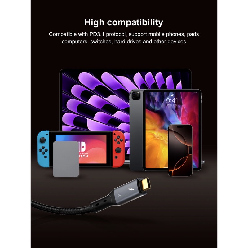 کابل USB-C الدینیو مدل 240W طول 0.5 متر