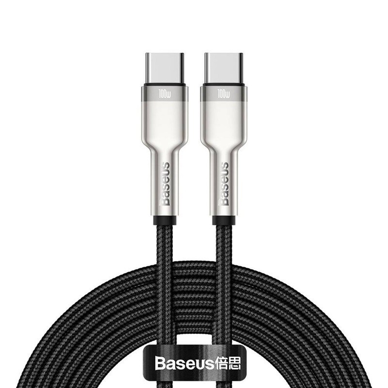 کابل تبدیل USB-C باسئوس مدل Metal Series 100W طول 2 متر