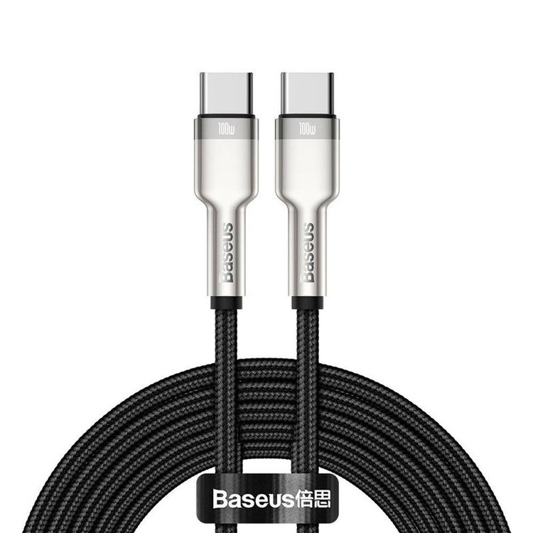 کابل تبدیل USB-C باسئوس مدل Metal Series 100W طول 2 متر