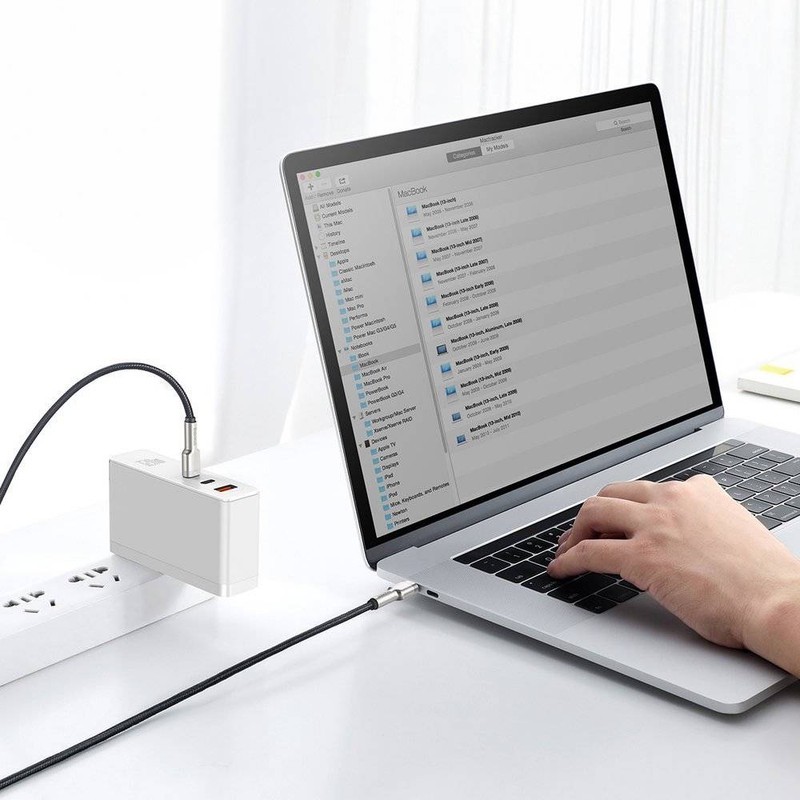 کابل تبدیل USB-C باسئوس مدل Metal Series 100W طول 2 متر