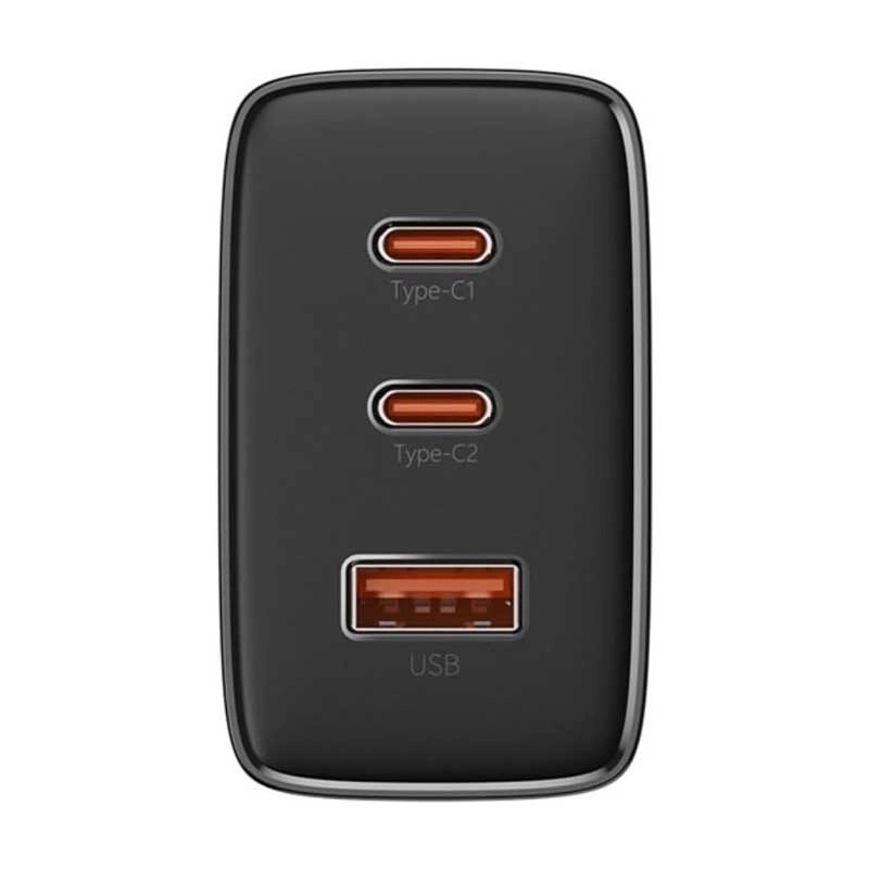 شارژر دیواری 65 وات 3 پورت بیسوس مدل Cube Pro