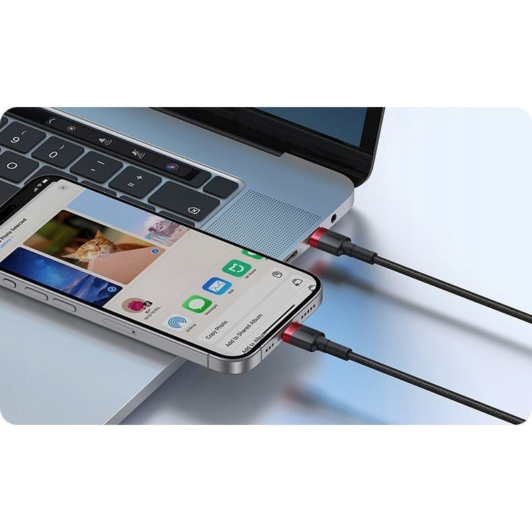 کابل USB-C بیسوس مدل B-2pcs طول 1 متر