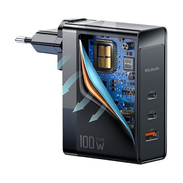 شارژر دیواری مک دودو مدل GaN CH-8105 Pro 100W به همراه کابل تبدیل USB-C