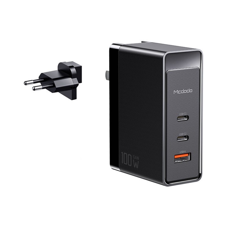 شارژر دیواری مک دودو مدل GaN CH-8105 Pro 100W به همراه کابل تبدیل USB-C