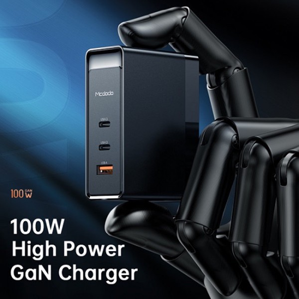شارژر دیواری مک دودو مدل GaN CH-8105 Pro 100W به همراه کابل تبدیل USB-C