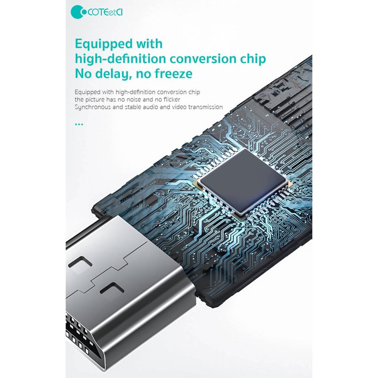 کابل تبدیل HDMI به لایتنینگ USB کوتتسی مدل 33021 طول 2 متر