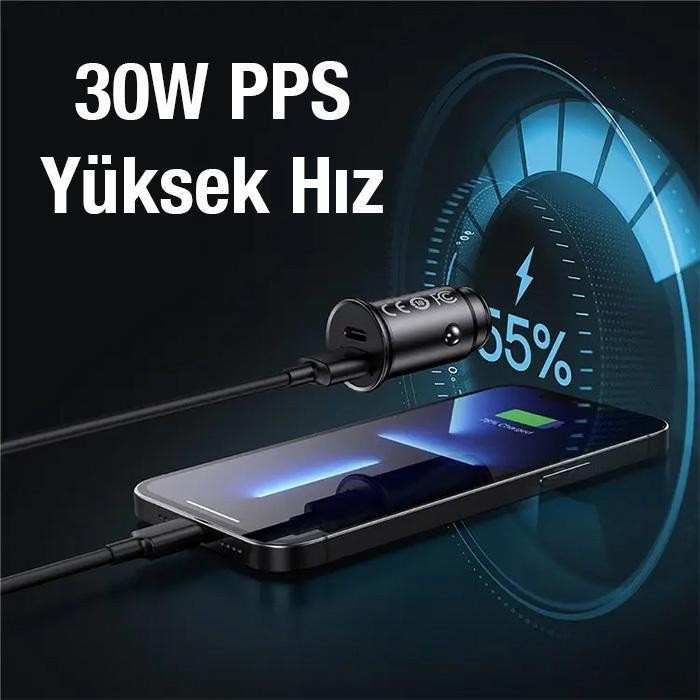 شارژر فندکی 30 وات بیسوس مدل ccall-bs01