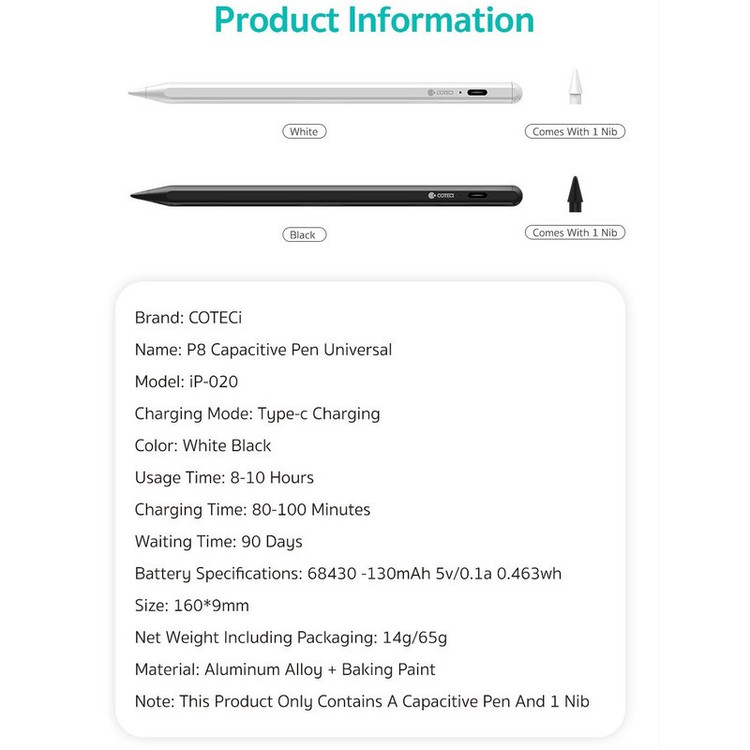 قلم لمسی کوتسی مدل P8 iP-020
