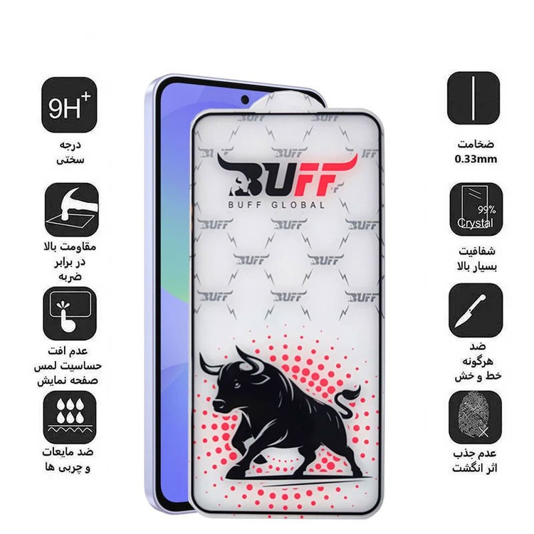 محافظ صفحه نمایش بوف مدل Fighter-Guarantee مناسب برای گوشی موبایل سامسونگ Galaxy A56 A36 A37 S24 Fe