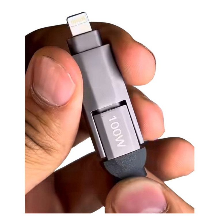 کابل تبدیل USB-C به لایتنینگ میم تک مدل PDW100 طول 0.12 متر