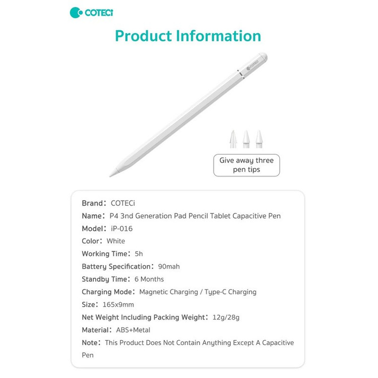 قلم لمسی کوتتسی مدل IP-016 مجموعه 4 عددی