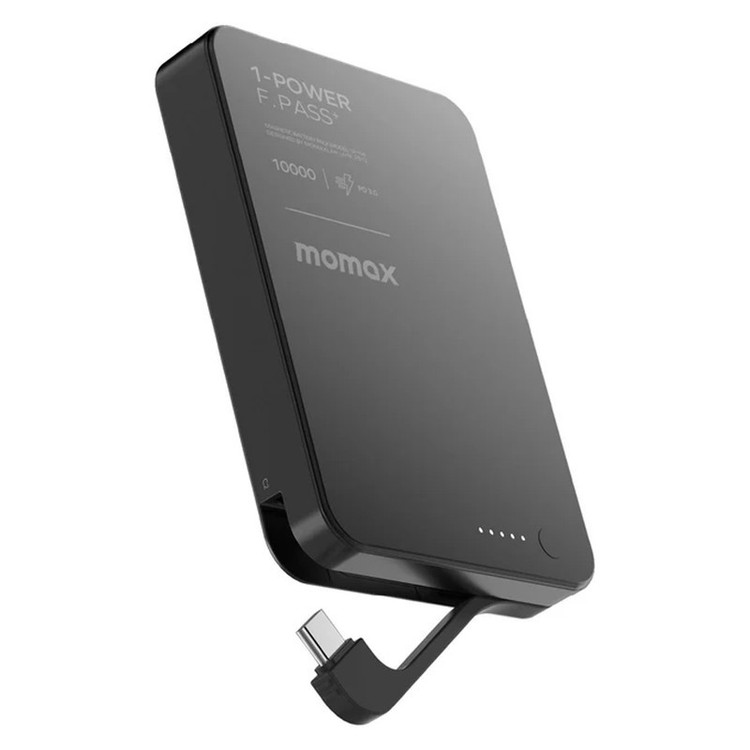 پاوربانک بی سیم 30 وات مومکس مدل IP158 ظرفیت 10000 میلی آمپرساعت