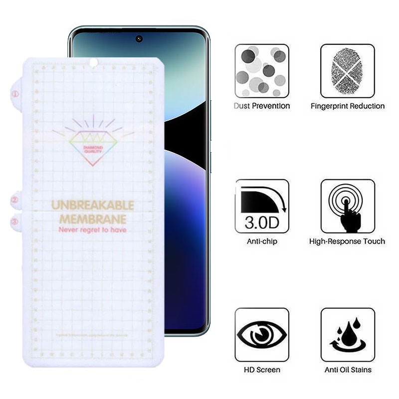 محافظ صفحه نمایش بوف مدل Hydrogel مناسب برای گوشی موبایل شیائومی Redmi Note 14 Pro Plus Note 14 Pro 4G 5G Poco X7