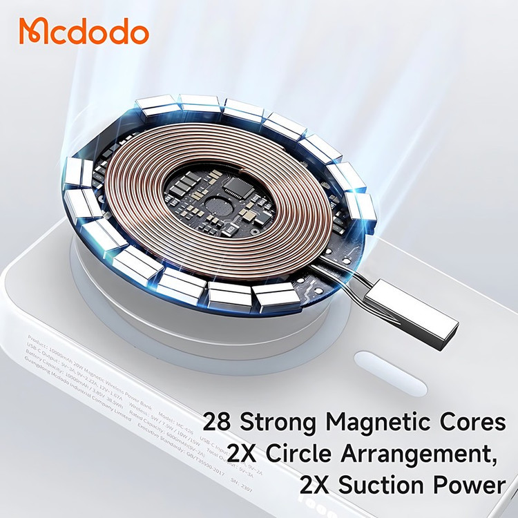 پاوربانک مک دودو مدل MC-4261 20W ظرفیت 10000 میلی آمپرساعت