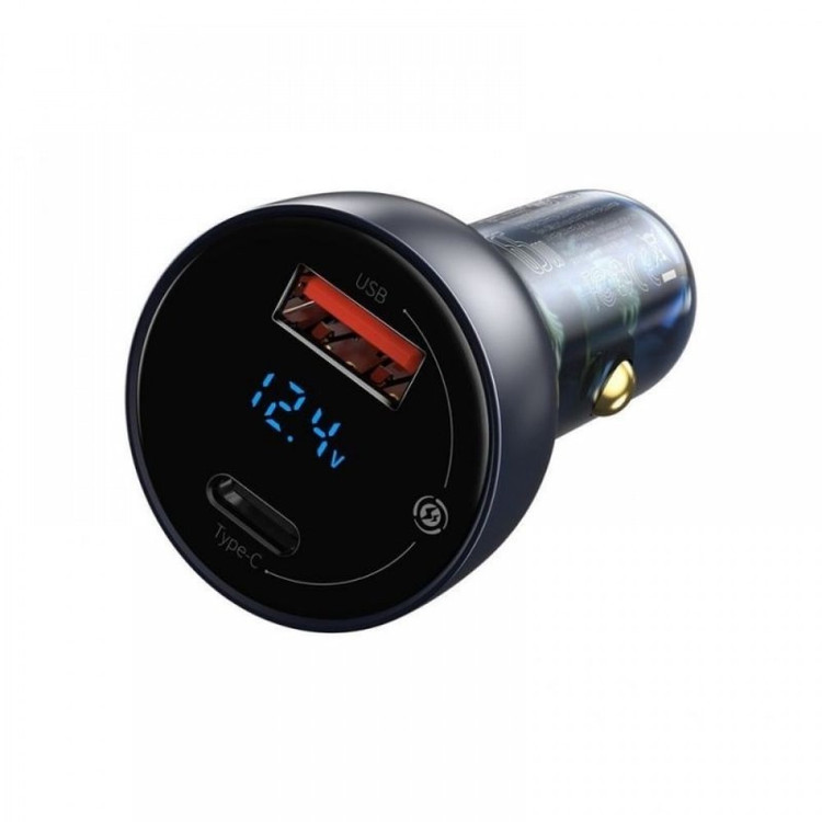 شارژر فندکی 65 وات باسئوس مدل Particular Digital Display QC PPS