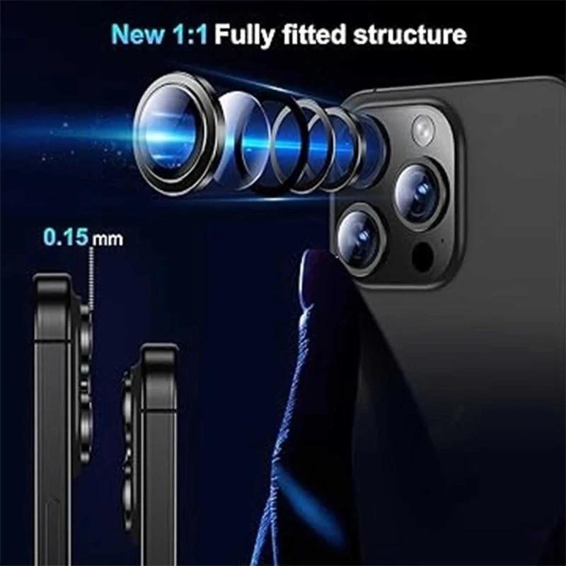 محافظ لنز دوربین بوف مدل HD-ColorLenz مناسب برای گوشی موبایل اپل iPhone 17 Pro Max 17 Pro