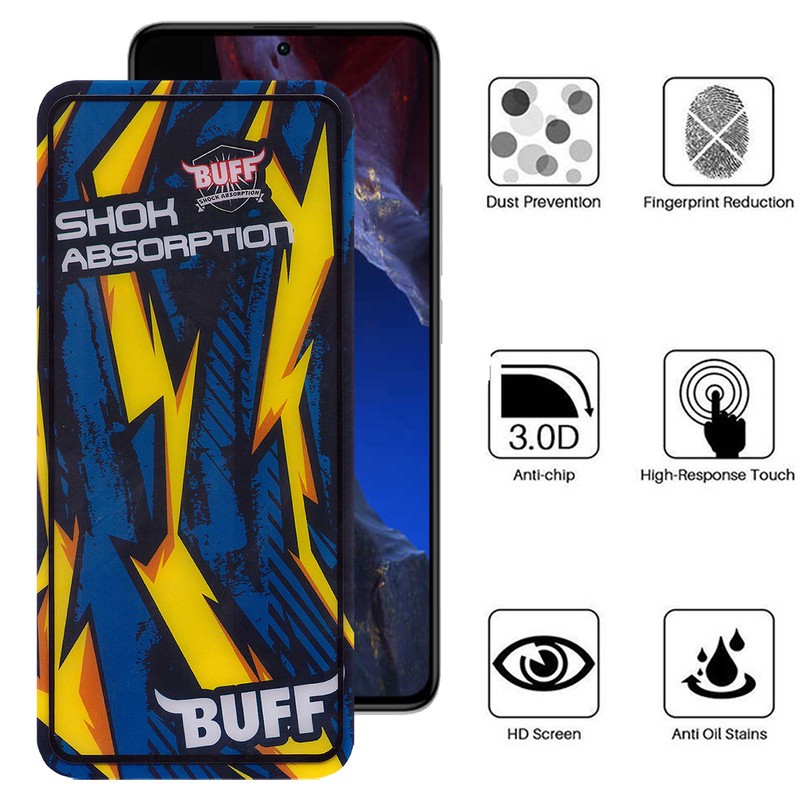 محافظ صفحه نمایش بوف مدل Shock-Shock-G مناسب برای گوشی موبایل شیائومی Poco F5 Pro F5 F4 GT F4 F3 GT F3 F2 Pro