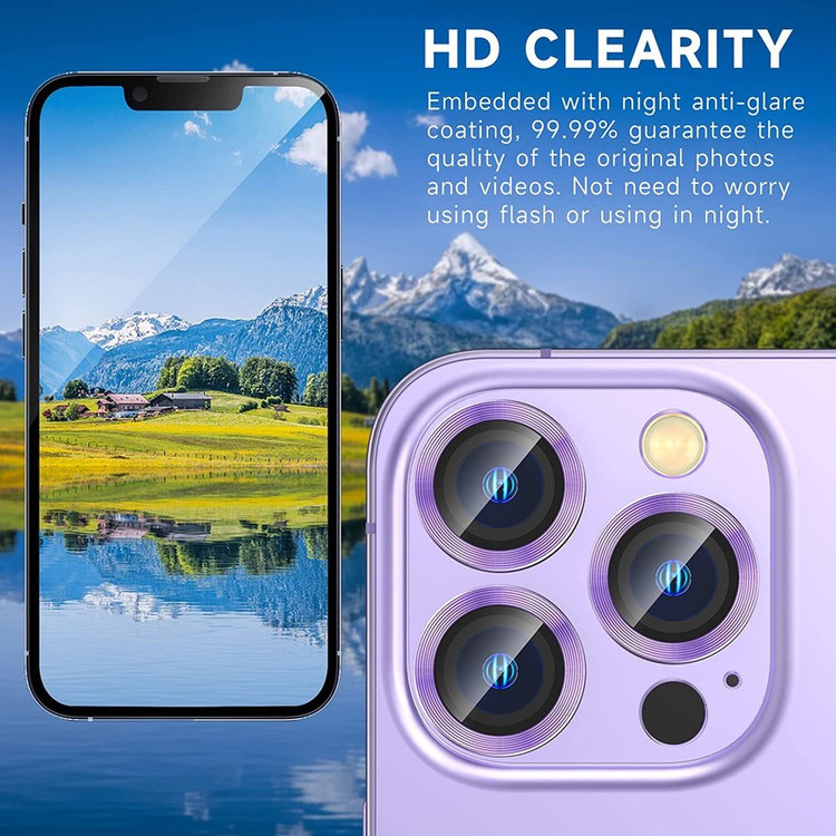 محافظ لنز دوربین بوف مدل HD-ColorLenz مناسب برای گوشی موبایل اپل Iphone 14 Pro Max 14 Pro