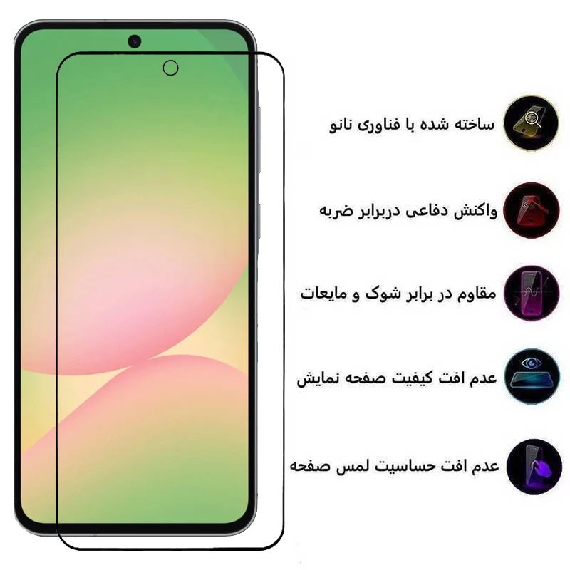 محافظ صفحه نمایش بوف مدل Black Fighter مناسب برای گوشی موبایل سامسونگ Galaxy A56 A36 A37 S24 Fe
