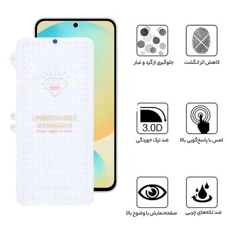 محافظ صفحه نمایش بوف مدل Hydrogel مناسب برای گوشی موبایل سامسونگ Galaxy S25 FE Mi 12 Pro
