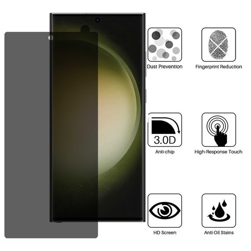 محافظ صفحه نمایش حریم شخصی بوف مدل Silicone-Privacy-G مناسب برای گوشی موبایل سامسونگ Galaxy S22 Ultra S23 Ultra