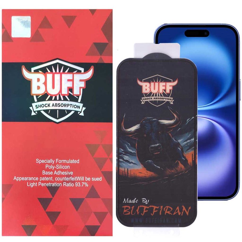 محافظ صفحه نمایش بوف مدل BullRun Buffer مناسب برای گوشی موبایل اپل iPhone 16 15